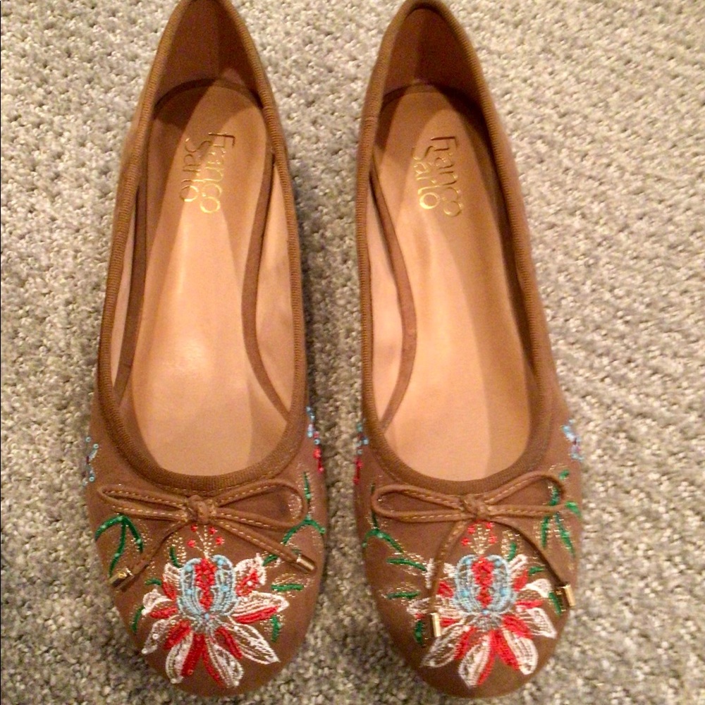 NEW Franco Sarto beaded ballet flat 9 1/2